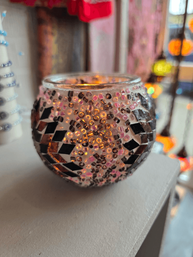 Mosaic Candle Holder 