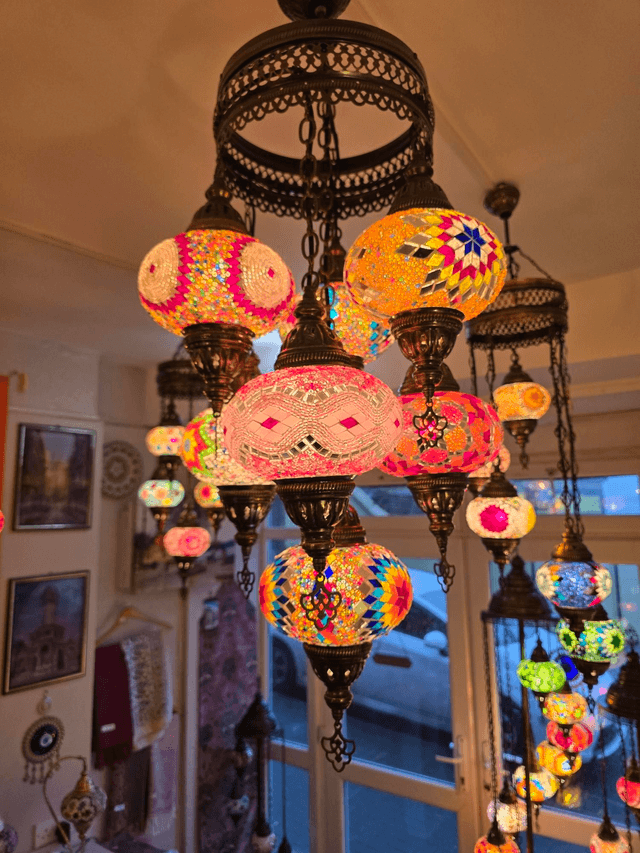 Mosaic Sultan Chandeliers in 7 Large Shades