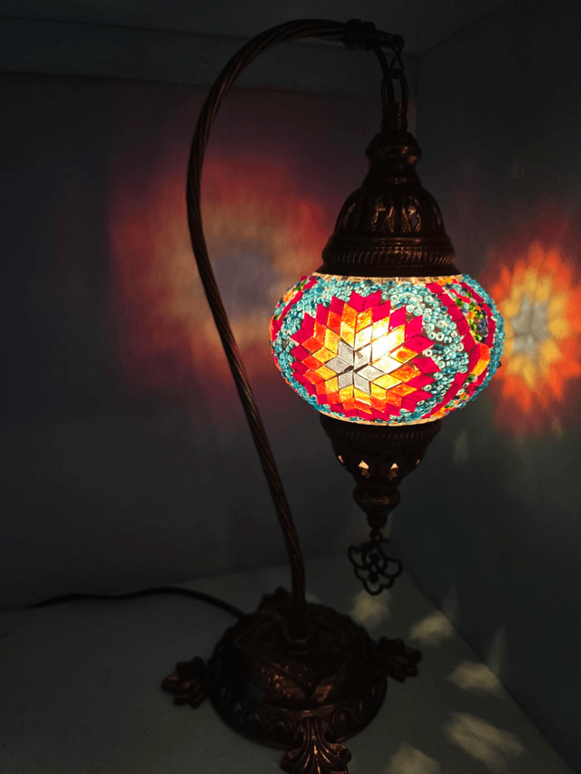 Medium Mosaic Swanneck Table 