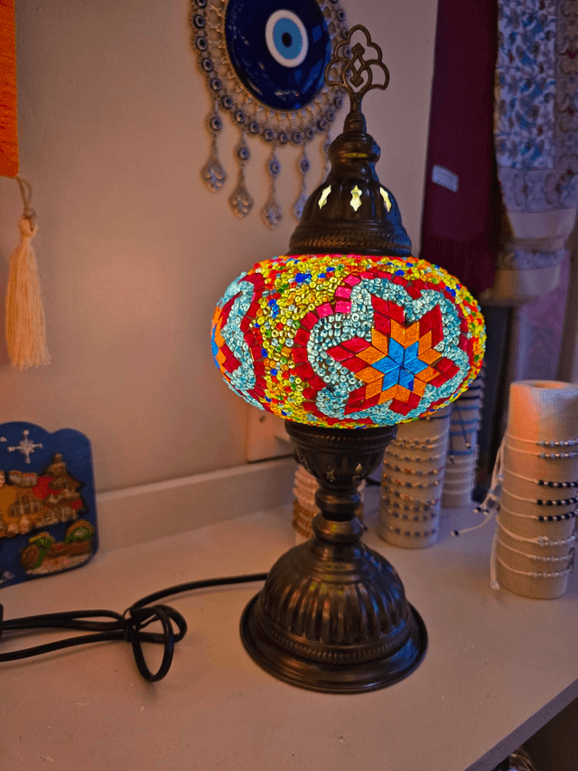 Large Mosaic Table Lamp