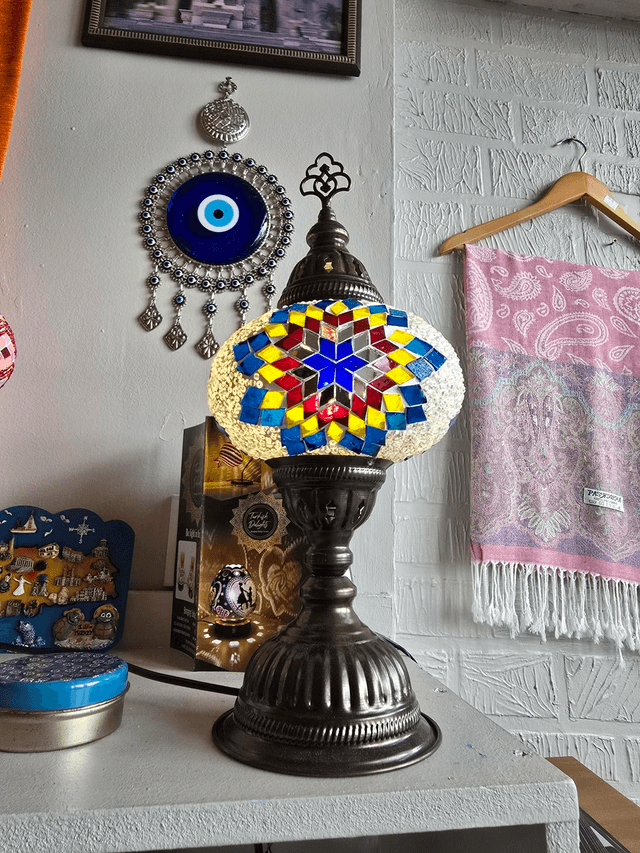 Large Mosaic Table Lamp