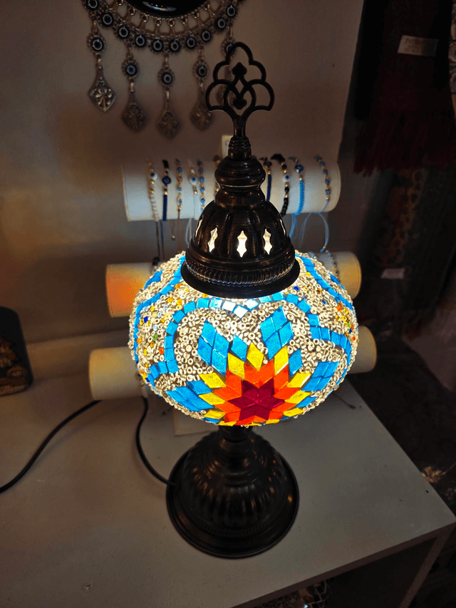 Large Mosaic Table Lamp 