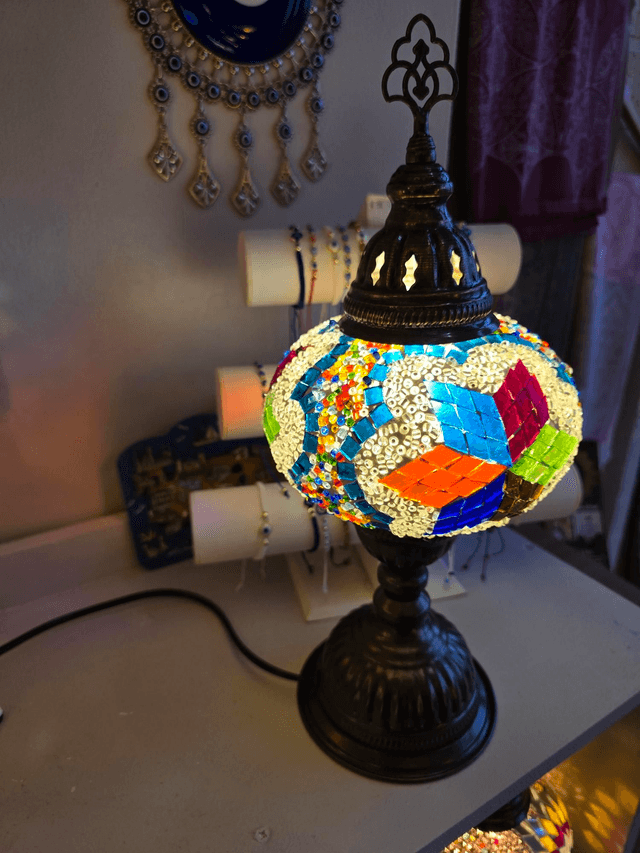 Large Mosaic Table Lamp