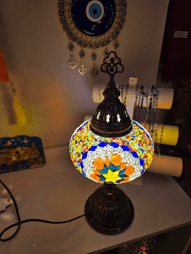 Large Mosaic Table Lamp
