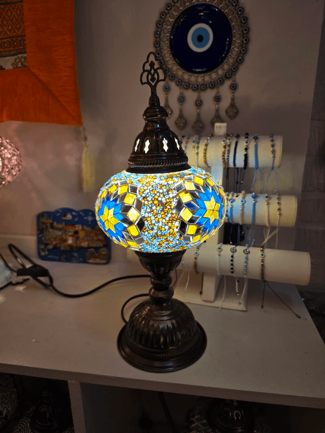 Large Mosaic Table Lamp
