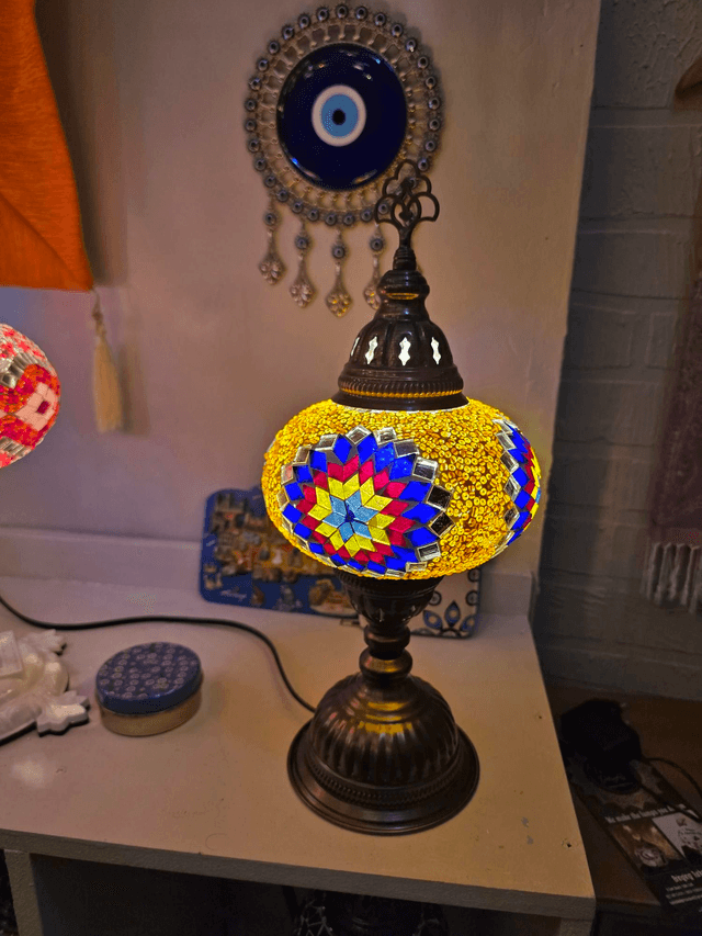 Large Mosaic Table Lamp