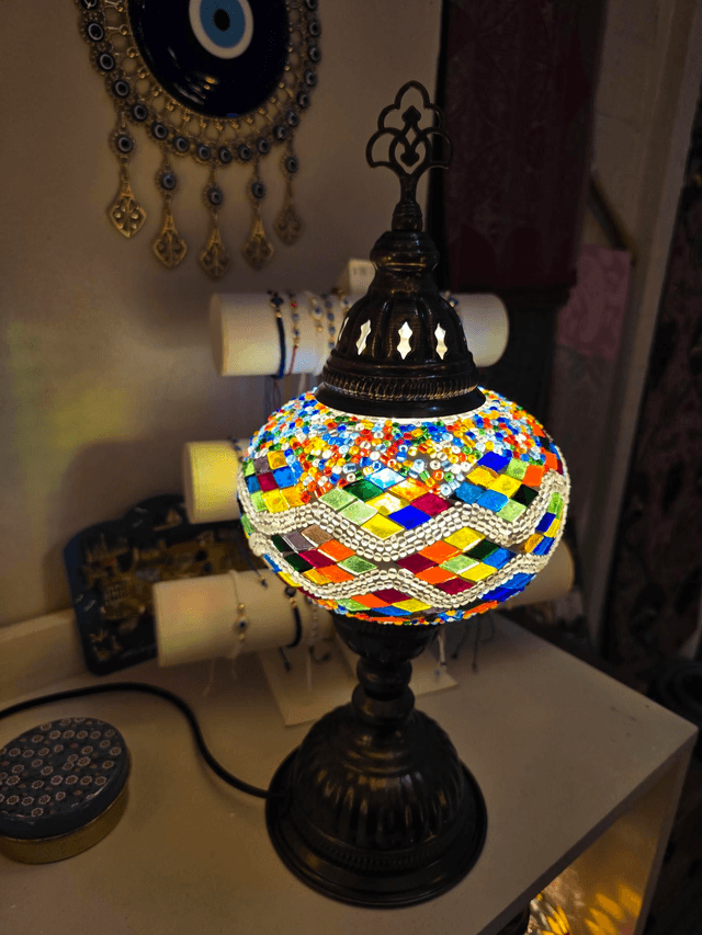 Large Mosaic Table Lamp 