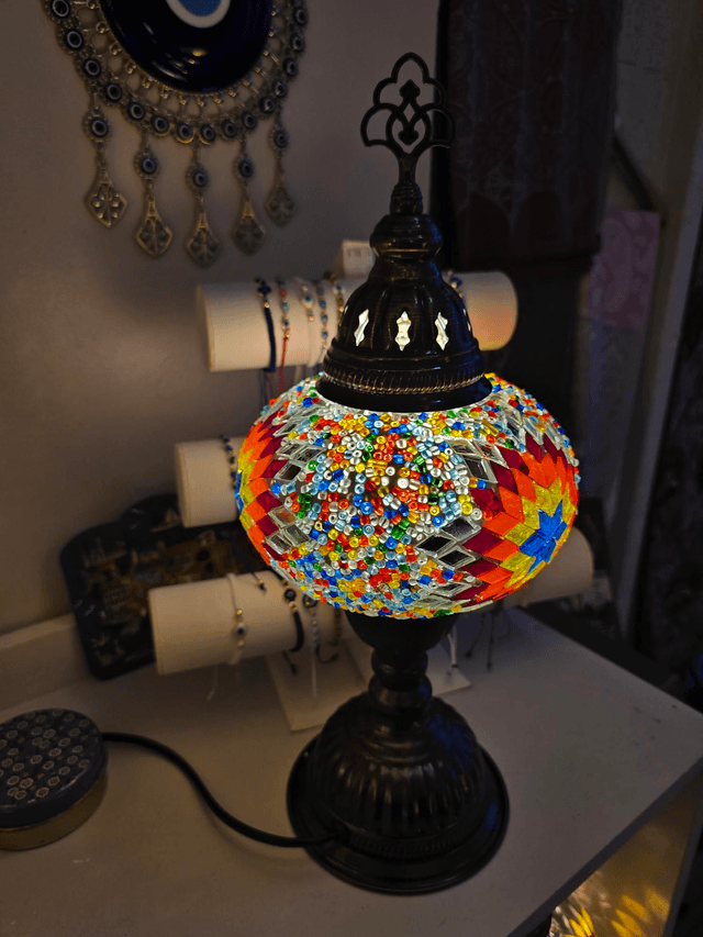 Large Mosaic Table Lamp