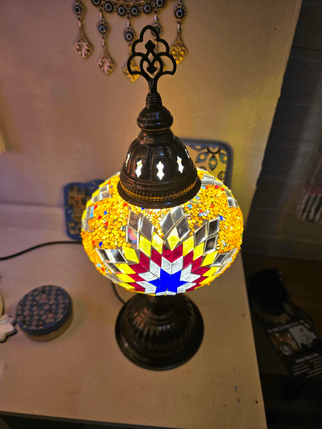 Large Mosaic Table Lamp