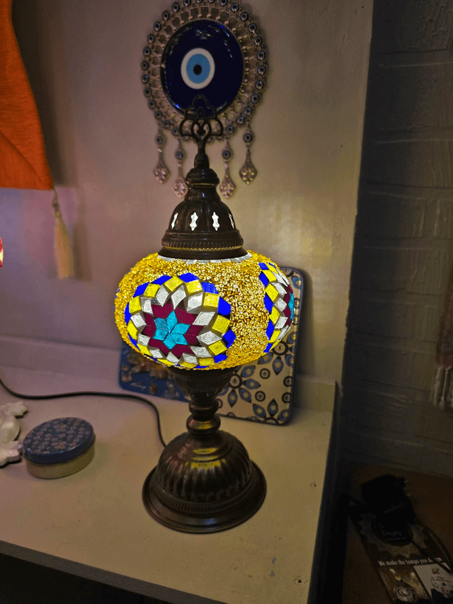 Large Mosaic Table Lamp