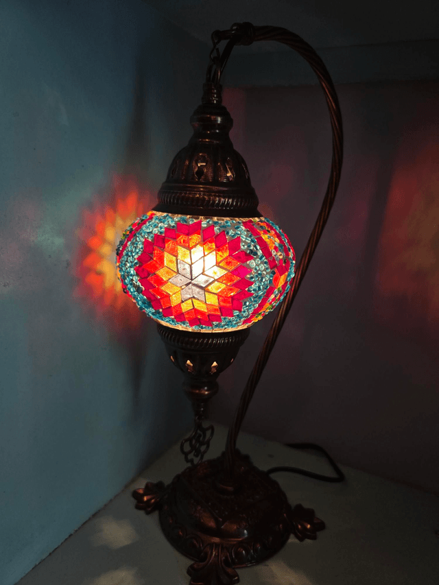 Medium Mosaic Swanneck Table 