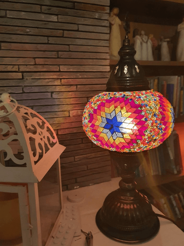 Large Mosaic Table Lamp