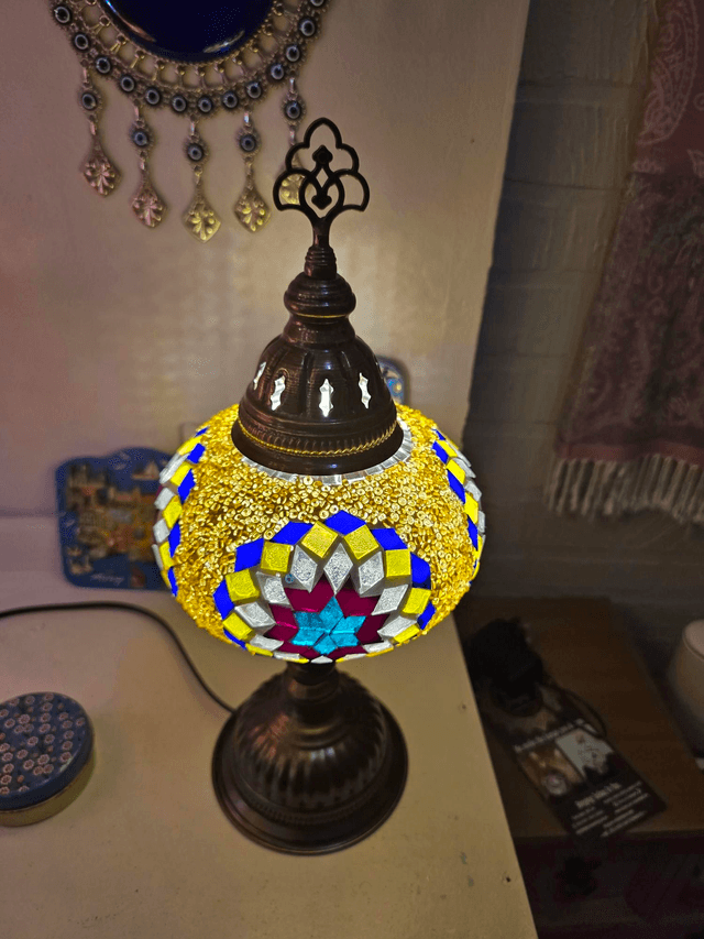 Large Mosaic Table Lamp