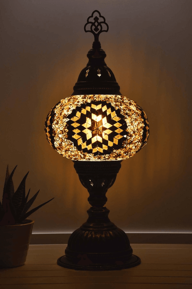 Large Mosaic Table Lamp