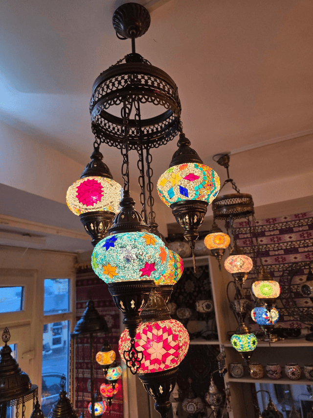 Mosaic Sultan Chandeliers in Medium 5 Shades