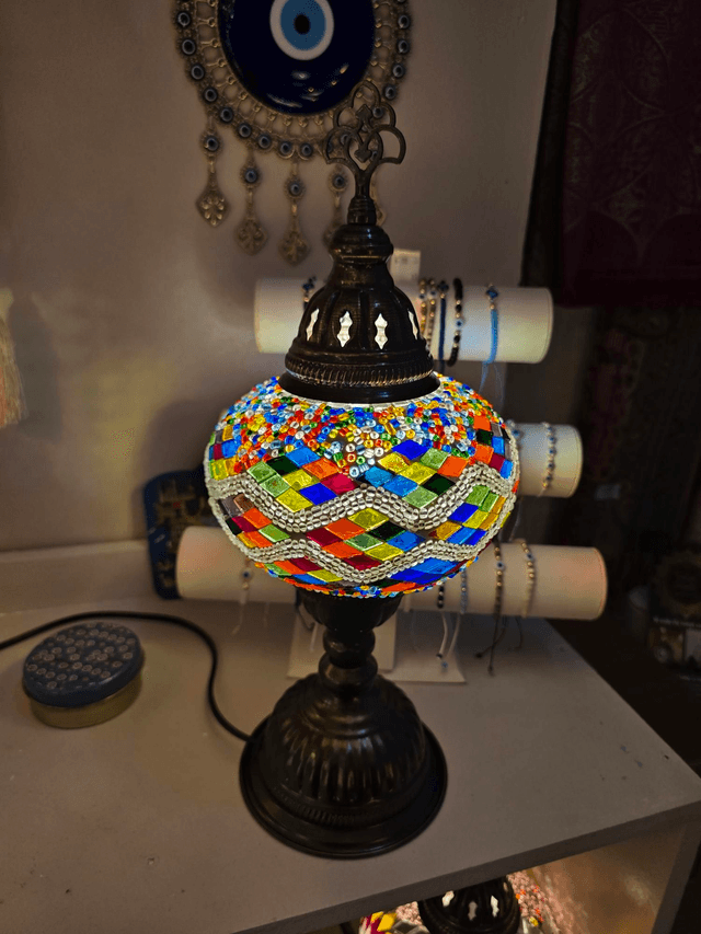 Large Mosaic Table Lamp 