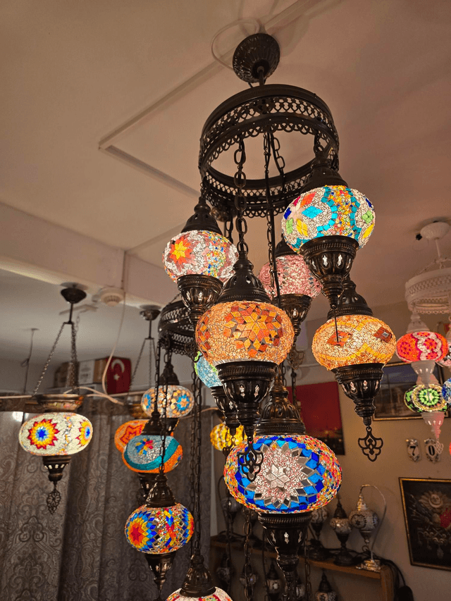 Mosaic Chandeliers in 7 Medium Shades